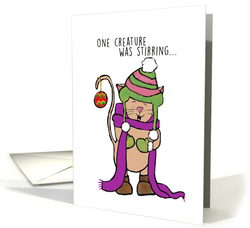 Christmas One Creature Was Stirring card (1551930)