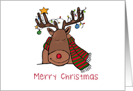 Reindeer Christmas card