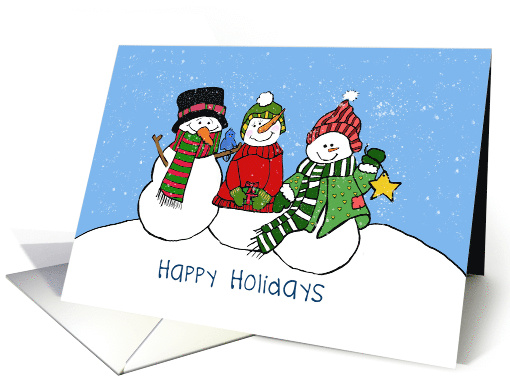 Happy Holidays Snowmen card (1552510)