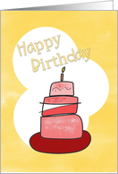 Happy Birthday Cake card