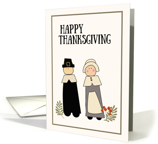 Happy Thanksgiving Pilgrims card (1797500)