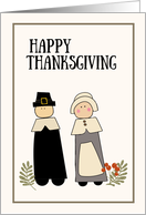 Happy Thanksgiving Pilgrims card