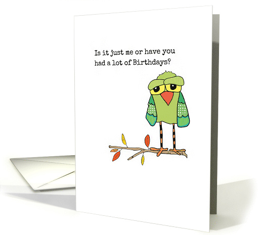 Birthday Owl on a Branch card (1909752)