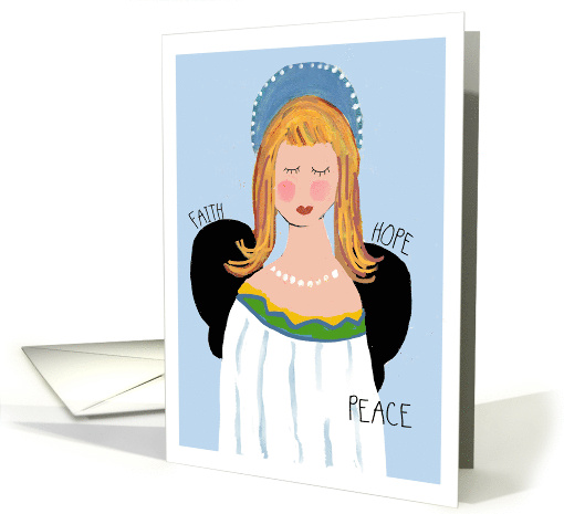 Angel with Blue Halo card (1910774)