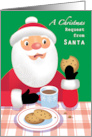 Beer Lover Humorous Santa’s Christmas Request card
