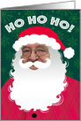 Humorous Santa Selfie Photo Christmas Hohoho card