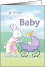 New Baby Congratulations Cute Bunny card