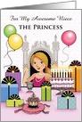 Birthday Princess for My Awesome Niece card
