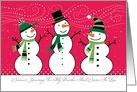 Brother and Sister-in-Law Happy Holidays Christmas card
