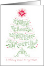 Mother Christmas Tree Jolly Cheery Happy Merry card