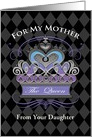 Mother’s Day Crown Heart for Mother Queen from Daughter card