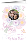 Wedding Floral Bouquet Ring Bearer Invitation Custom Photo card