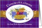 Congratulations On Your Promotion Fruit Grapes Wheat Business card