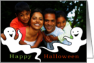 Custom Photo Halloween Boo Ghosts card