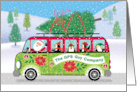 Holiday Santa Hippie GPS Guy Company card