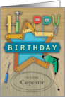 Carpenter Happy Birthday Carpentry Project card