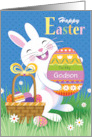 Godson Easter Bunny With Giant Egg card