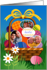 Auntie Custom Photo Easter Basket Eggs card