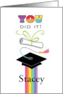 LGBTQ Rainbow Graduation Gay card