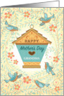 Grandma Happy Mother’s Day Bluebirds And Birdhouse card