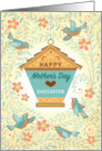 Daughter Happy Mother’s Day Bluebirds And Birdhouse card