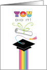 LGBTQ Rainbow Graduation Gay card