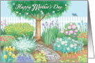 For Mother Flower Garden Happy Mother’s Day card