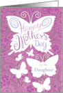 For Daughter Mother’s Day Butterfly Floral card