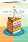 Chocolate Birthday Cake Hand Lettering card