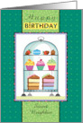 Sweet Neighbor Happy Birthday Cupcakes Treats Heart Sprinkles card