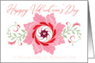 Wife Pretty Pink Love Valentine’s Day Flower card