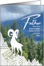 Father Happy Father’s Day Pacific Coast Mountain Goat Photo card