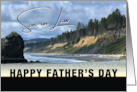 To Son in Law Happy Father’s Day Northwest Pacific Coast Photo card