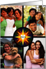 4 Custom Photos Star Rainbow Rays Heart card