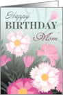 Mom Birthday Floral Dianthus Pink Blooms card