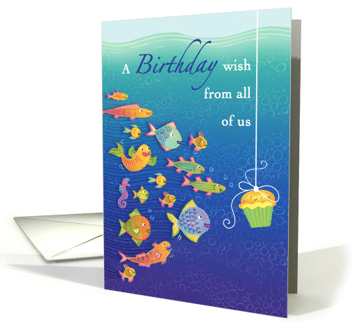 Fish Lovers Birthday Wish From All card (1486422)