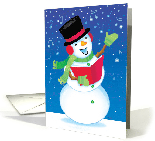 Singing Snowman Christmas Wish Carol Music card (1498482)