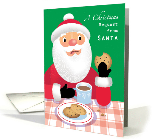 Beer Lover Humorous Santa's Christmas Request card (1499276)