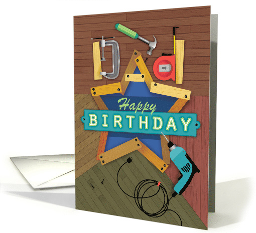 For My Dad Birthday Carpentry Project card (1502362)
