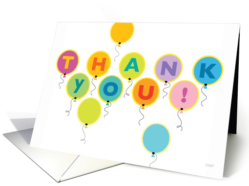 Thank You For Coming To My Birthday Party Colorful... (1517498)