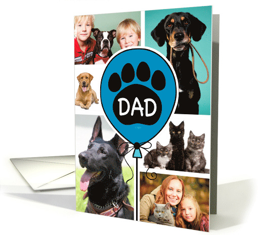 Dogs Photo Collage Happy Father's Day card (1518972)