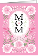 Pink Rose Lace Mother’s Day From Daughter card