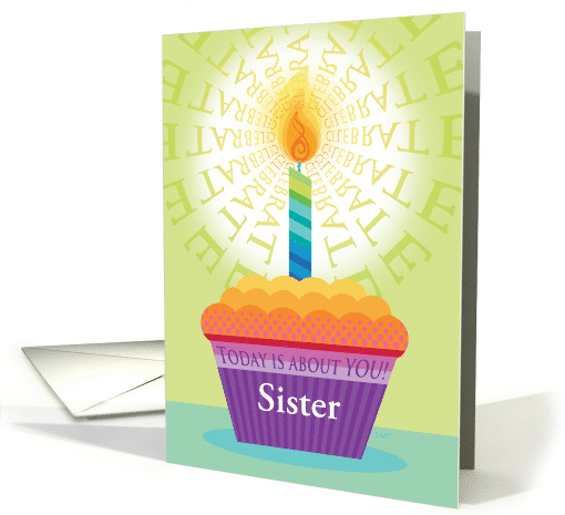 Sister Birthday Cupcake Celebrate card (1533454)