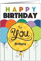 Birthday Balloons Customize any name Business card