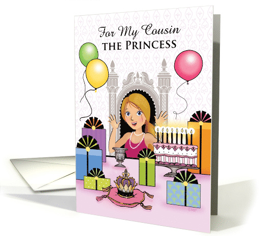 Birthday Princess for Cousin card (1541434)