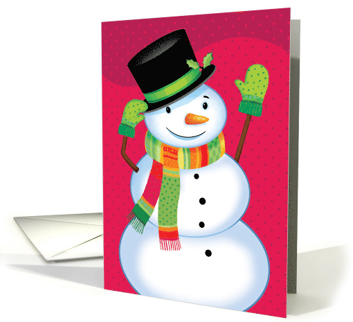 Season's Greetings Snowman Christmas card (1548664)