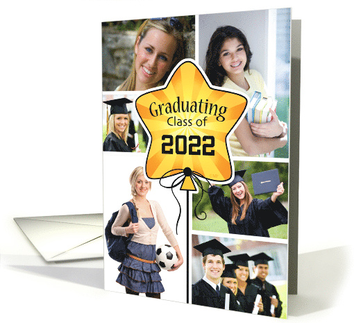 Graduation Announcement Customize Year And Photos card (1563882)