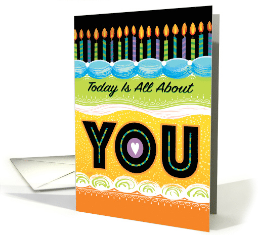 Birthday Cake Candles About You Business card (1580654)