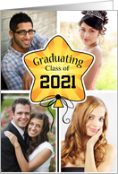 Graduation Announcement Balloon Star Custom Photographs card