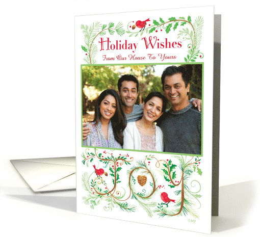 From Our House to Yours Merry Christmas Joy Hand Lettered... (1646840)